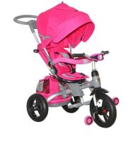 ⏩ Дитячий триколісний велосипед-коляска Modi Crosser T-500 AL TRANSFORMER рожевий