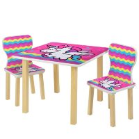 Дитячий стіл з двома стільчиками Bambi 508-64 Єдиноріг