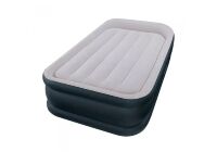Надувний велюровий матрац ліжко INTEX 64132 з вбудованим насосом**