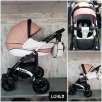 Коляска дитяча універсальна "ALMONDO" екошкіра всесезонна коляска, з модульною системою 2в1