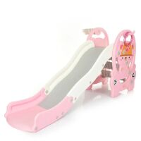 Дитяча пластикова гірка BAMBI WM19094-8 з баскетбольним кільцем рожева**