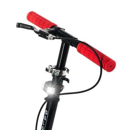 Самокат складаний двоколісний GS-0056 алюмінієвий з ручним гальмом і ліхтариком / колір червоний