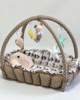 Дитячий ігровий килимок 2в1 Premium 0757 "Ведмедик" кокон гніздечко для новонародженого