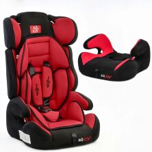 Автокрісло дитяче універсальне з Бустером JOY E 1120 група 1-2-3 / вага дитини 9-36 кг / червоне