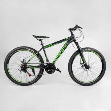 Спортивний велосипед 26 дюймів Corso TK-26123 "Strength" рама сталь 15"/21 швидкість/зелений