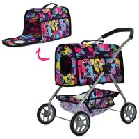 Коляска для для перевезення іграшкових тварин Melogo 9675P з кошиком / 4 кольори