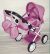 Коляска Люлька для ляльки CARRELLO UNICO 9346 ROSE Лялькова з люлькою-переноскою та рожевою сумкою