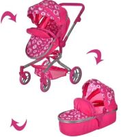 Коляска для ляльок трансформер зимова металева Melogo 9695**