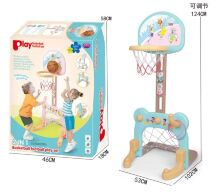 Ігровий центр 2в1 Basketball football play set 1101 Баскетбольне кільцена стійці + Футбол + музик. телефон