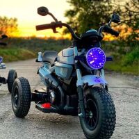 Дитячий електромобіль мотоцикл трицикл Bambi Racer M 3687AL-1 білий **