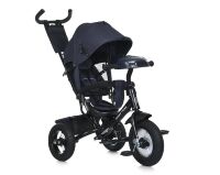 Триколісний велосипед-коляска TURBOTRIKE MT 1006-9 вільний хід коліс, пульт, світло, сумка, гальмо, синій