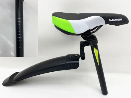 Велосипед гірський спортивний S200 HAMMER колеса 29 дюймів рама алюміній біло-зелений