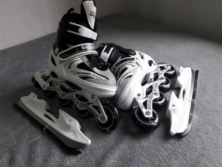 Ролики розсувні 3в1 RS-0032 розмір S (29-33) рама алюміній в сумці / 4 кольори