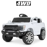 Дитячий одномісний електромобіль Машина Джип Bambi 4WD M 4636EBLR-1 з м'яким сидінням / білий**