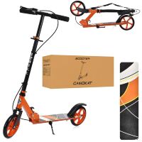 Двоколісний складаний самокат сталевий iTrike SR2-008-OR з ручним гальмом / помаранчевий**