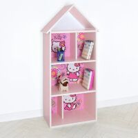 Будиночок стелаж полку Дитяча дерев'яна для іграшок і книг H 2020-20-2 Hello Kitty рожева для дівчинки**