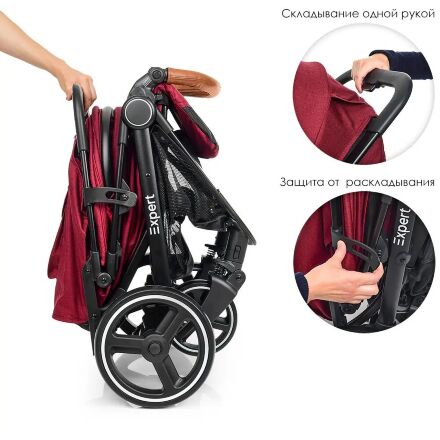 Прогулянкова коляска дитяча El Camino ME 1022L Expert Deep Red червоний**