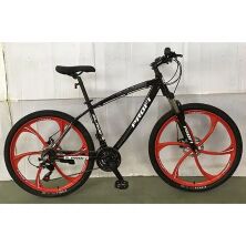 Алюмінієвий Спортивний велосипед гірський MTB 26 дюймів T26BLADE 26.2B SHIMANO/Магнійові диски/чорно-червоний