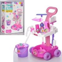 Дитячий ігровий набір для прибирання LIMO TOY A5953 візок совок щітка рожевий