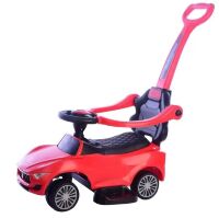 Дитяча каталка-толокар 2 в 1 651-1 батьківська ручка музика підставка для ніг білий