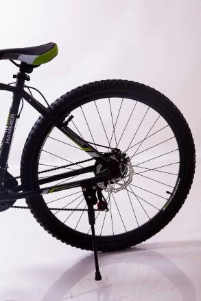 Велосипед гірський спортивний S200 HAMMER колеса 29 дюймів рама алюміній чорно-зелений