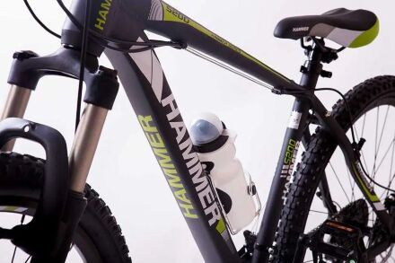 Велосипед гірський спортивний S200 HAMMER колеса 29 дюймів рама алюміній чорно-зелений