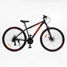 Спортивний велосипед 29 дюймів Corso Genesis GN-29015 Saiguan 21 швидкість чорно-помаранчевий