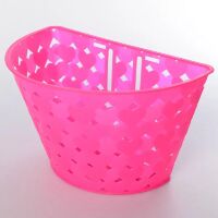 Кошик на велосипед AS1901 універсальний пластик малинова