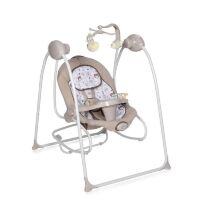 Дитяче крісло-качалка шезлонг-гойдалки Lorelli (Bertoni) Tango Beige бежеве
