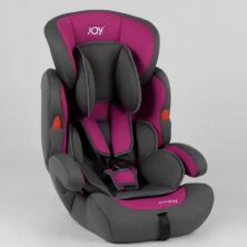 Автокресло универсальное с бустером JOY NB-5003 группа 1/2/3 вес 9 - 36 кг серо-фиолетовое.
