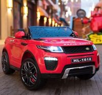 Дитячий двомісний електромобіль джип машина Land Rover M 3213EBLR-3 / м'яке сидіння / колір червоний **