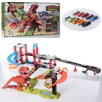 Дитяча іграшка Гоночний автотрек трек Траса TONGDE "Динозавр в місті" 8899-94-R (аналог Hot Wheels)**