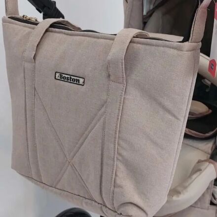 Універсальна Всесезонна Дитяча коляска Трансформер 2в1 BOSTON з Люлькою і підсклянником. Льон Бежева