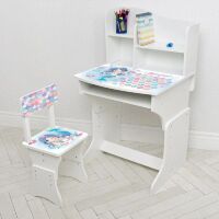 Парта дитяча зростаюча 904-147(UA) зі сульчиком, русалочка**