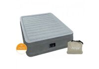 Надувний велюровий матрац ліжко INTEX 67770 з вбудованим насосом**