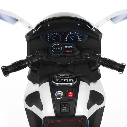 Дитячий електромобіль мотоцикл трицикл Bambi Racer M 3965EL-1 білий**
