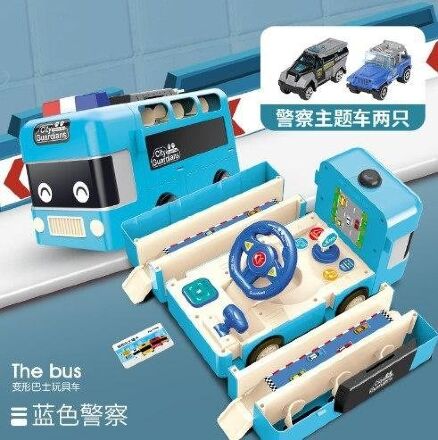 Дитячий музичний автотренажер "Поліція" 265-1/2/3/5 на батарейках, звук та світло