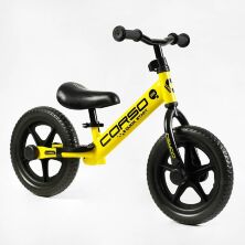 Біговел "CORSO SPRINT" JR-82566 Велобіг колеса EVA (піна) 12 дюймів, підставка для ніг / жовтий