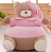 Дитяче М'яке Крісло-Іграшка 14290 "Ведмедик" в рожевому костюмчику