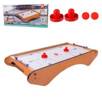 Настільна гра хокей аерохокей 2388 дерев'яний / працює від батарейок