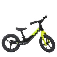 Біговел-велобіг дитячий PROFI KIDS 12 дюймів LMG1255-2 магнієва рама та вилка / надувні колеса / чорно-салат