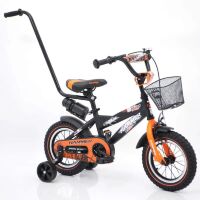 Дитячий Велосипед з ручкою "HAMMER-14" S600 Колеса 14"х2,4' Чорно-помаранчевий