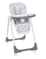 Дитячий складаний стільчик для годування BAMBI M 5673-11 чохол екокожа/сірий