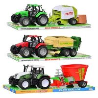 Трактор з причепом 67 см 4089-6089-7089 B на інерції / 3 види