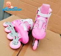 Дитячі ролики Чорні — Білі Profi A10080-S розмір 31-34