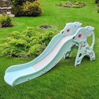 Дитяча гірка пластикова BAMBI WM19021-4 з баскетбольним кільцем Оленя м'ятна**