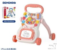 Дитячі ходунки штовхач "Перші кроки" 368-16 Музична каталка з ігровим центром / на батарейках / сині Дитячі ходунки штовхач "Перші кроки" 368-16 Музична каталка з ігровим центром / на батарейках / сині