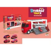 Ігровий інерційний Контейнер-гараж HS8002B Автовоз Трейлер зі звуком