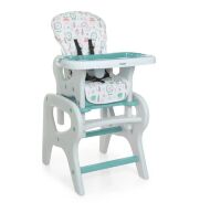 Стільчик для годування BAMBI M 0816 Трансформер з столикомFlowers Mint м'ятний**