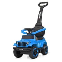 Дитяча каталка толокар штовхач Машинка Bambi 2в1 M 4288-12 з батьківською ручкою / колір блакитний**